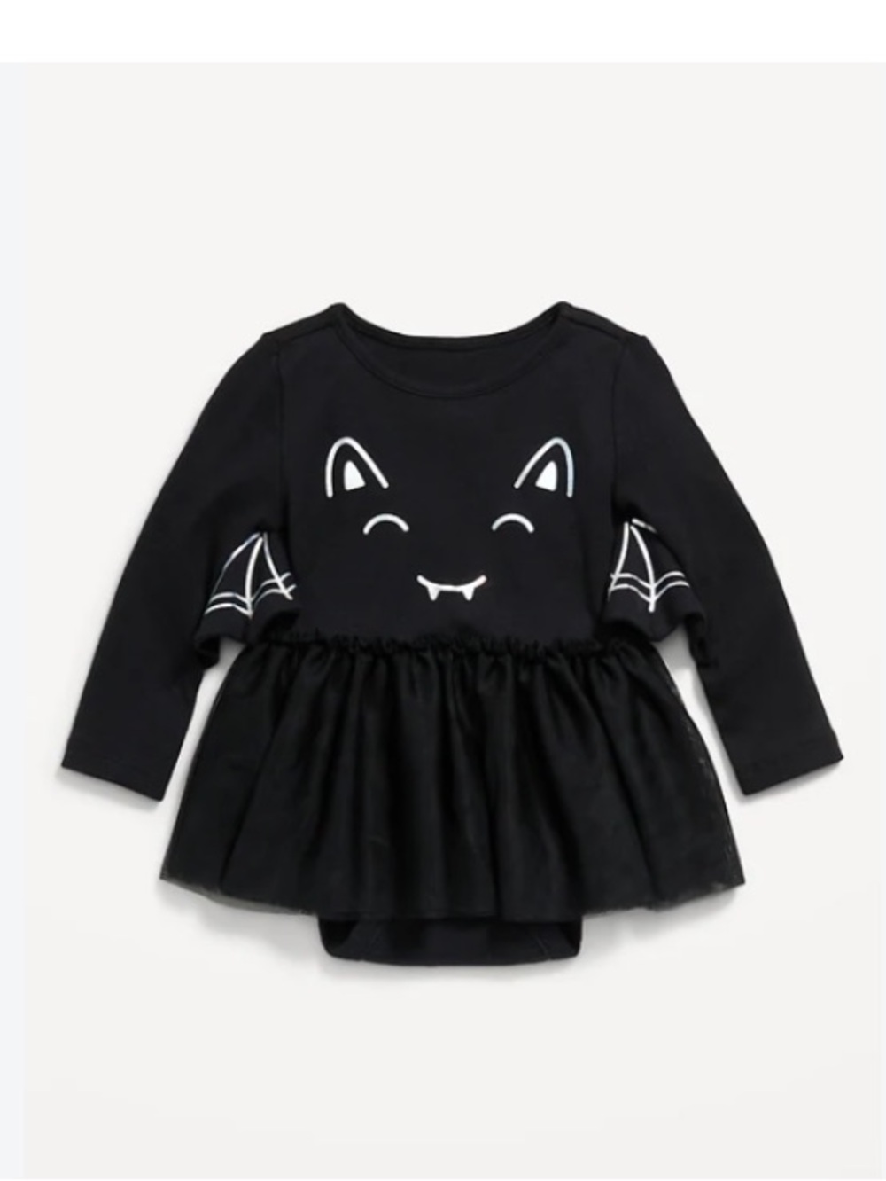 Old Navy Halloween Bat Bodysuit Tutu Dress NWOT